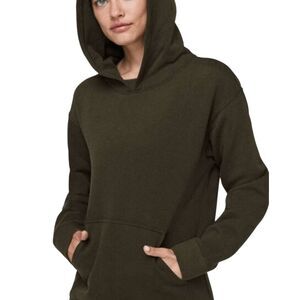 LULULEMON ATHLETICA All Yours Hoodie In Dark Olive Size Med
